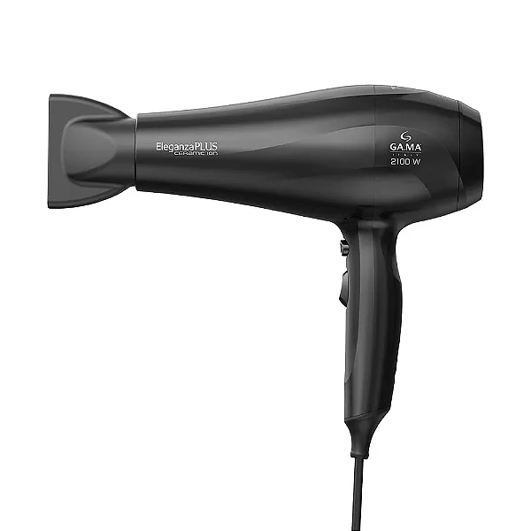 Secador de Cabelo Gama Eleganza Plus Íon 2100w Preto 110v