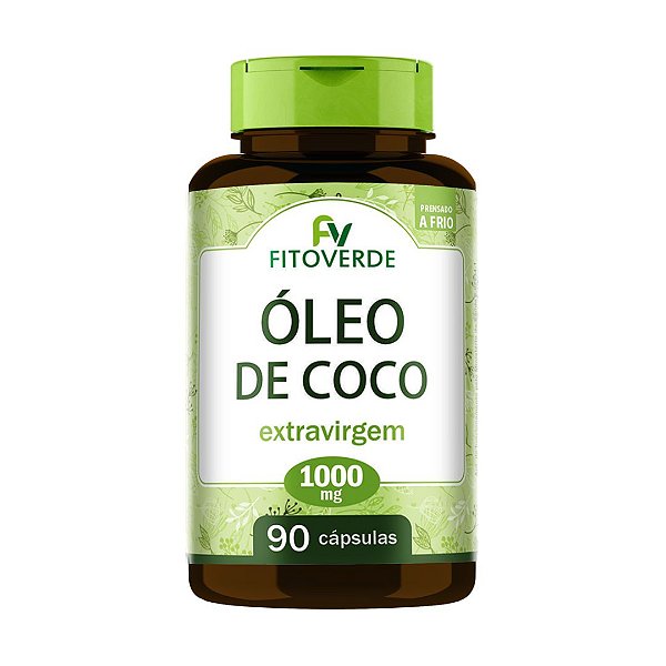 Óleo de Coco  90 Cápsulas Extra Virgem 1000mg Fito Verde