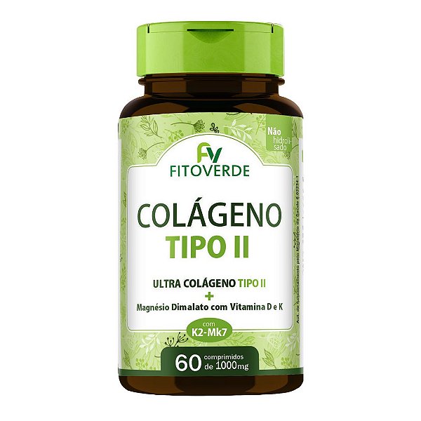 Colágeno Tipo 2 com Mag Dimalato 1000mg 60 Comp  Fito Verde