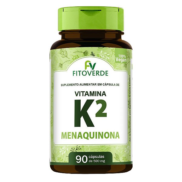 Vitamina K2 60 Cápsulas MK7 Fito Verde