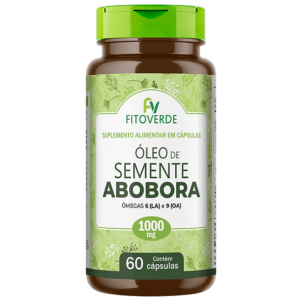 Óleo de Semente de Abobóra 60 Cápsulas 1000mg Fito Verde