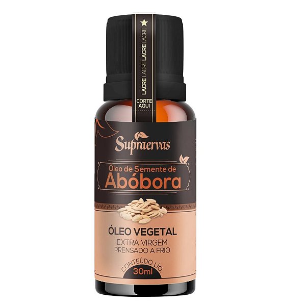 Óleo de Semente de Abóbora Vegetal Extra Virgem 30ml - Saúde In Natura