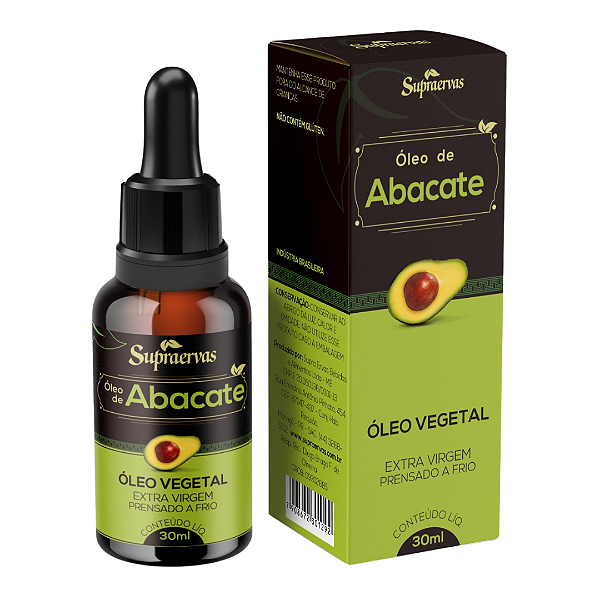 Óleo de Abacate Extra Virgem 30ml SupraErvas