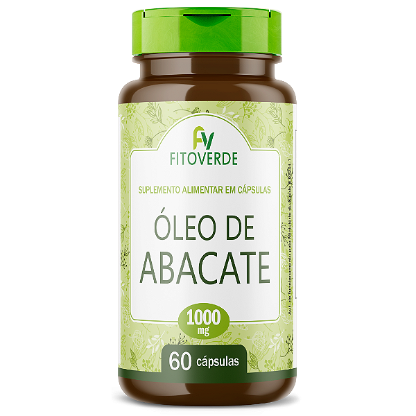 Óleo de Abacate 60 Cápsulas 1000mg Fito Verde