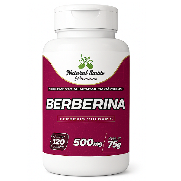 Berberina 500mg 120 Cápsulas Natural Saúde