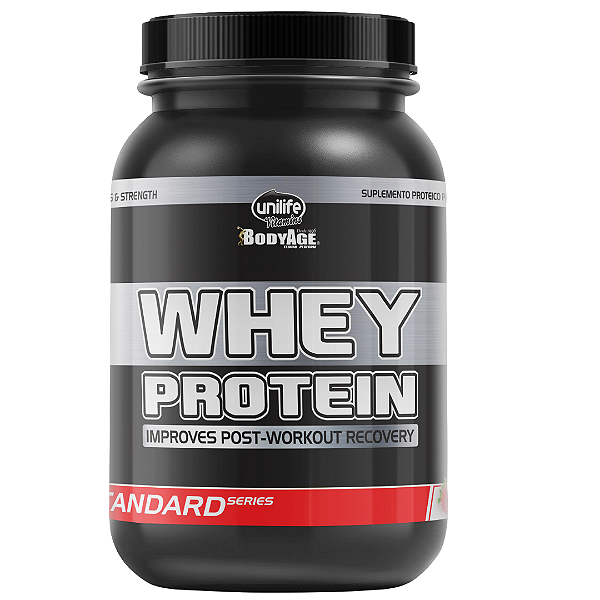 Whey Protein Standard 900g 20g Proteína por Dose Ganho de Massa e Recuperação Muscular