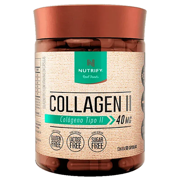 Colágeno Tipo 2 40g Nutrify Saúde das Articulações, Ossos e Cartilagens