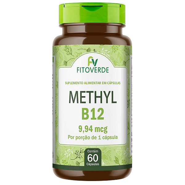 Vitamina B12 Metilcobalamina 60 Cápsulas 9,94 mcg Fito Verde