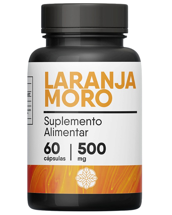 Laranja Moro 500mg 60 Cápsulas Auxilia no Emagrecimento e Queima de Gordura