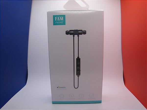 Fone de Ouvido Wireless BT Sports, In-Ear, Bluetooth 5.0, IOS/Android, marca FAM modelo BT029.