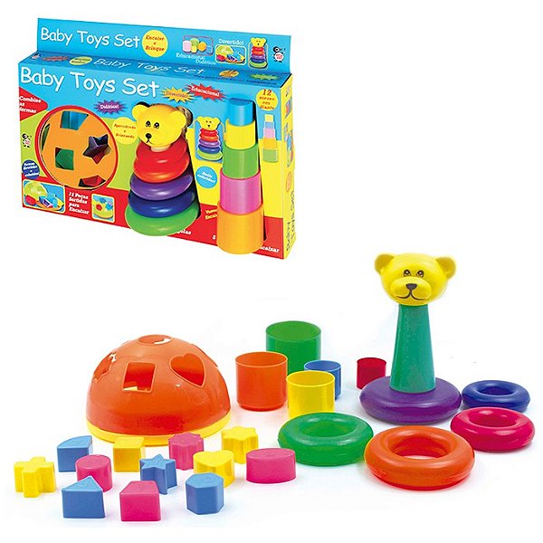 Brinquedo Baby Toys Set Educativo Didático Diversão P/ Bebe - Divertida  Kids Produto Infantil