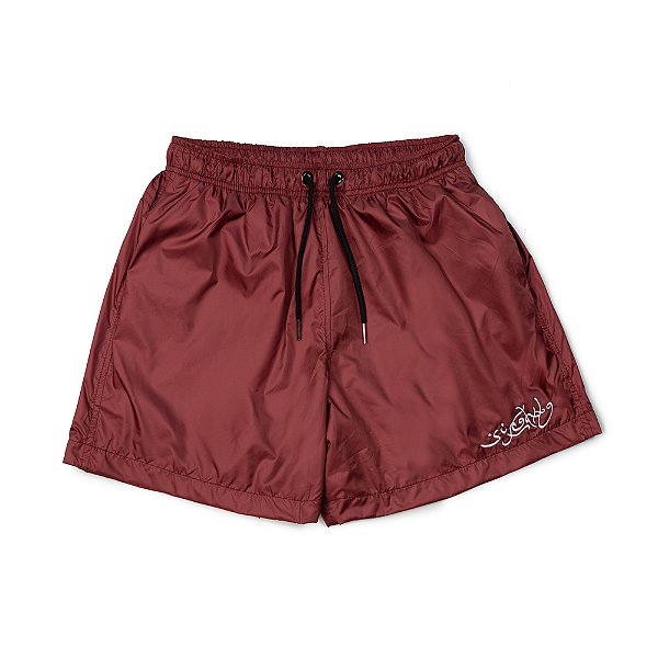 Sufgang - Shorts Arabic Script Bordeaux