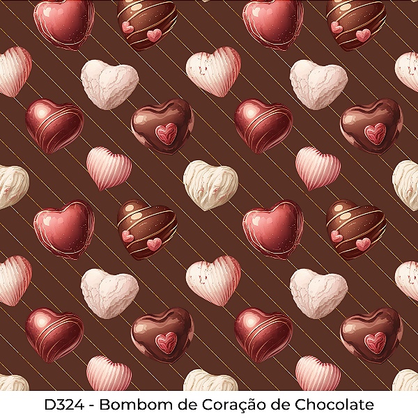 D324 - Bombom de Coração de Chocolate