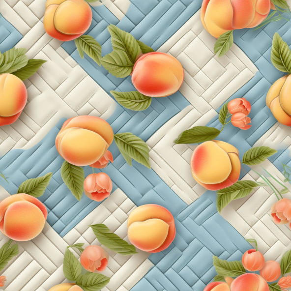 D1274 - Frutas Patch Pêssegos