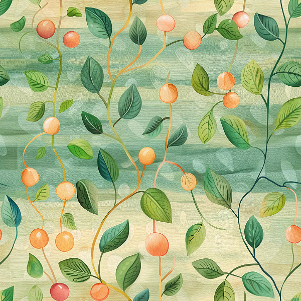 DS039 - Sarja Digital Folhas e Frutas