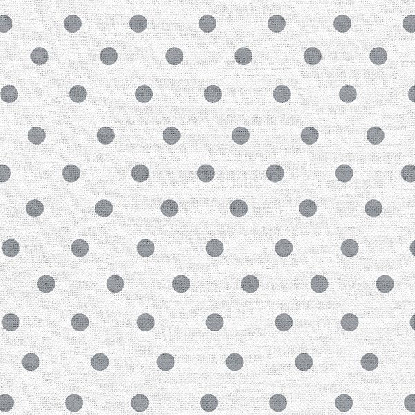 LE015 -  Linho Estampado Poá M Cinza