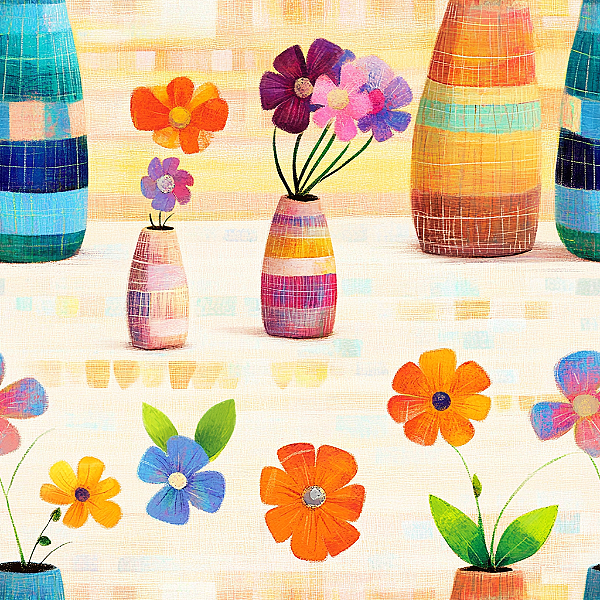 D1706- Cute Vasos coloridos
