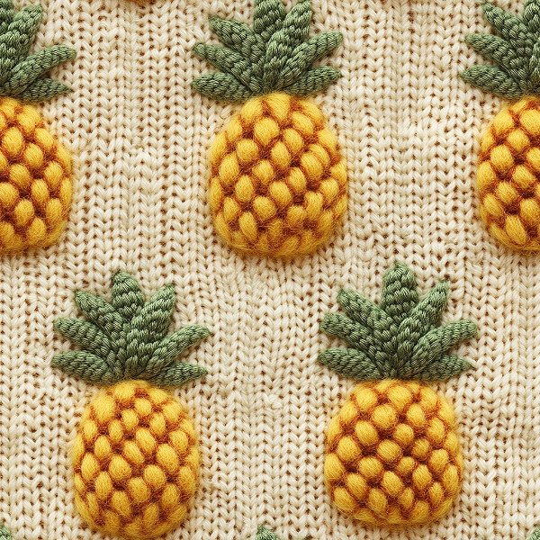 D1721 - Tricô Abacaxi