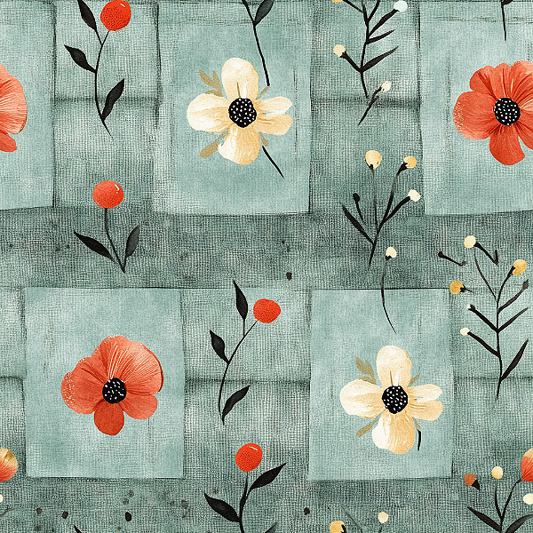 D1577 - Patch Floral AR