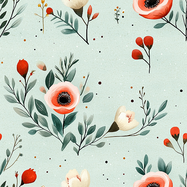 D1575 - Floral com Botões AR