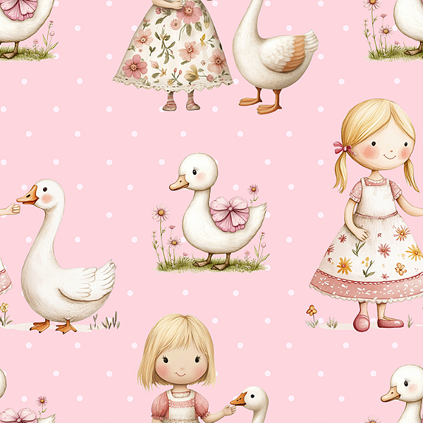 D1602 - Menina com Pato