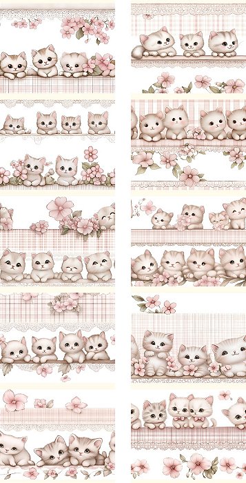 D1849 - Barrado Kitties
