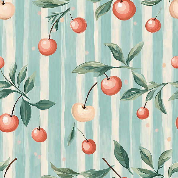 D1842 - Pássaro e a Cereja Cerejas e Listrados