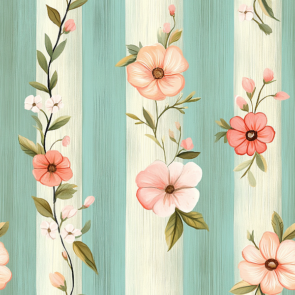 D1881 - Dreamy Listras e Flores