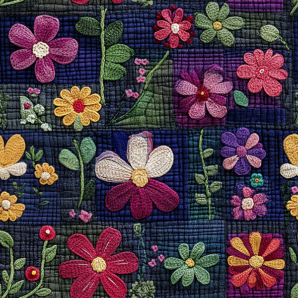 D1861 - Cozy Patch Flores