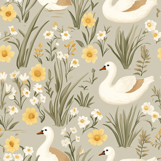 D1952 - Swan Natural Geese