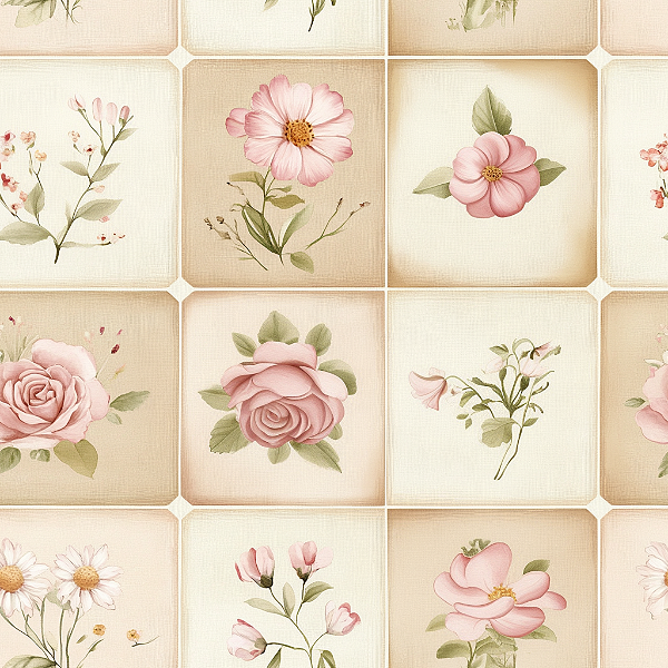 D1915 - Patch Rosas Blush Memories