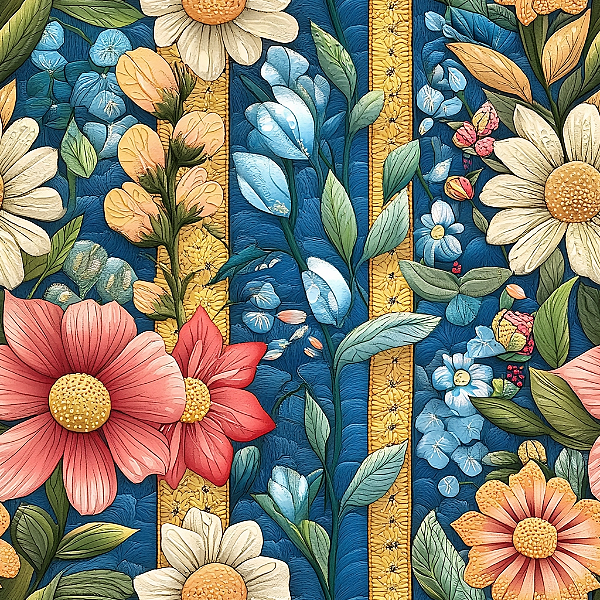 D1617 - Listra com Flores Printemps