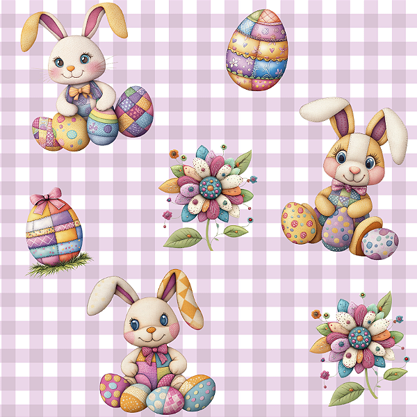 DP152 - Coelho Patch Lilás