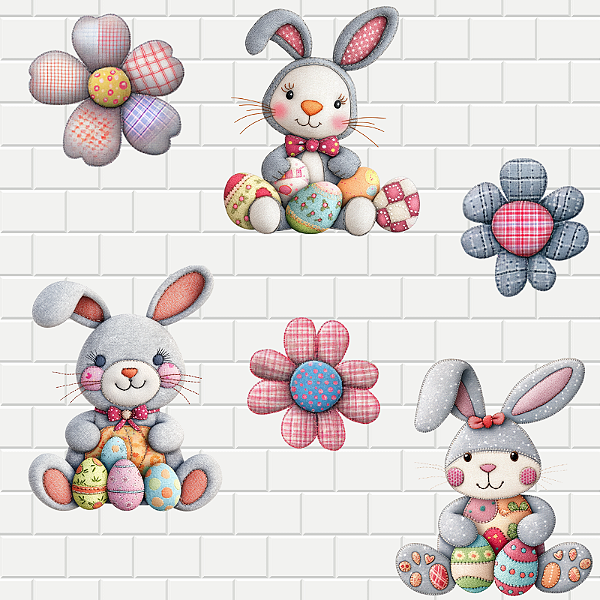 DP153 - Coelho Patch e Flor