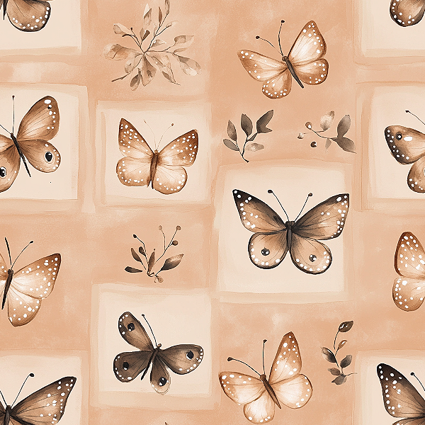 D2102 - Butterbrown Patch Borboletas