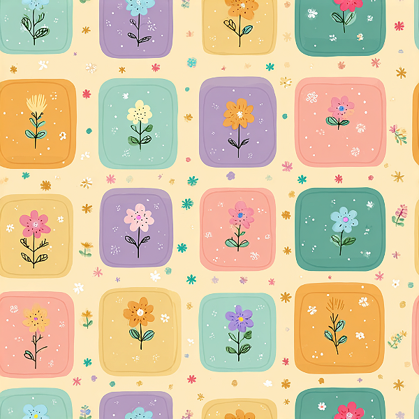 D2117 - Happy Garden Quadrados