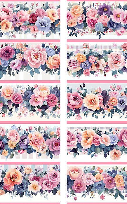 D2162 - BARRADO AQUARELA ROSAS