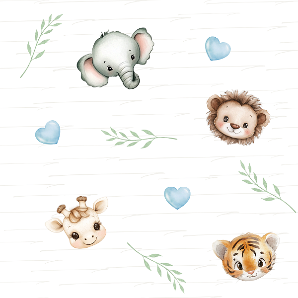 FD024 - SS Rostinhos Azuis Fralda Digital