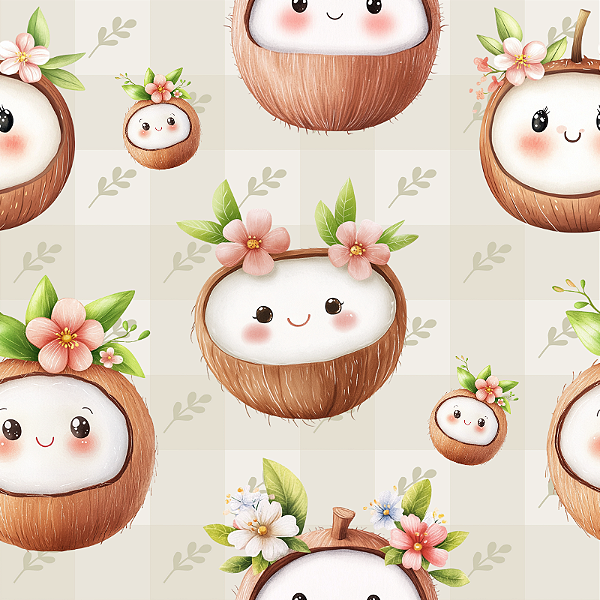 D2333 - Frutinhas Kawaii 2 Côcos