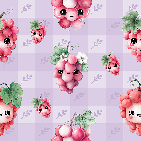 D2334 - Frutinhas Kawaii 2 Uvas