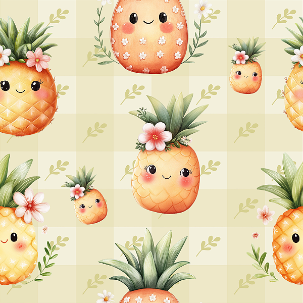 D2330 - Frutinhas Kawaii 2 Abacaxis