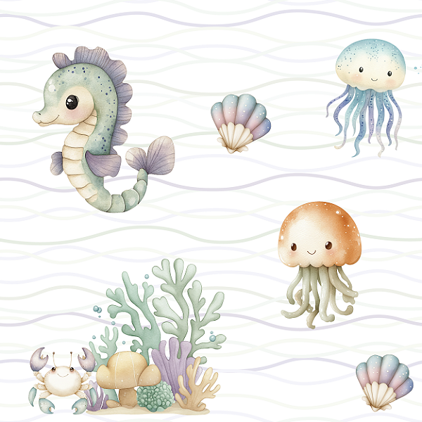 D2355 - Under The Sea Vida Marinha