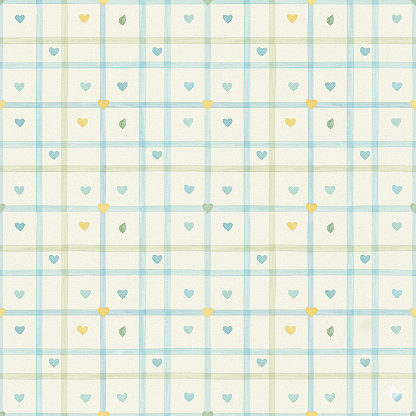 D2523 - Florzinha Romântica Coraçãozinho Azul Claro