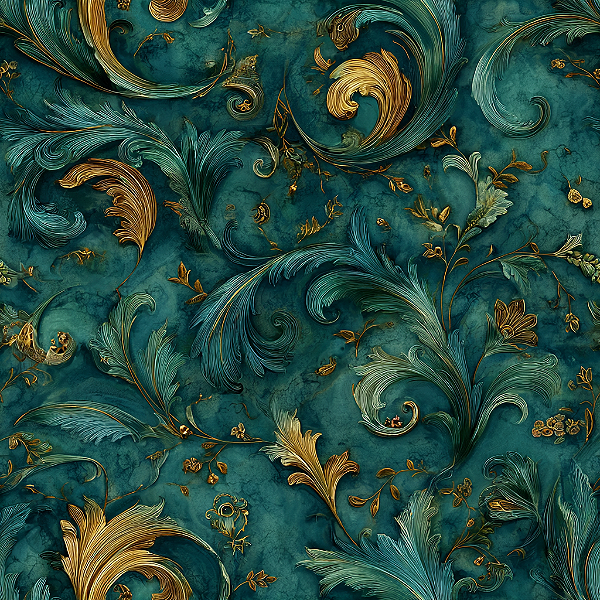 D2519 - Aline Ariane - Arabescos Verdes