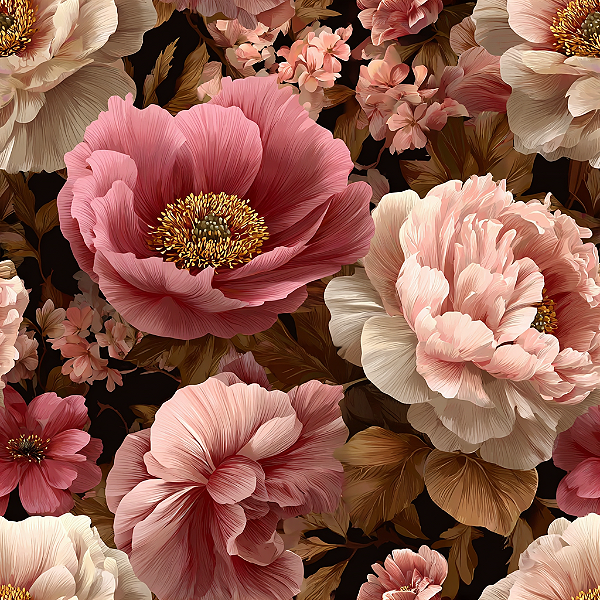 D2398 - Old Pink Flores Grandes