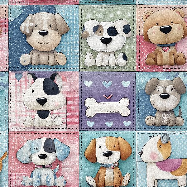 D2401 - Patch Bichinhos Cachorrinhos