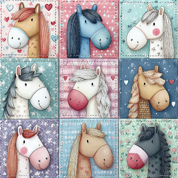 D2407 - Patch Bichinhos Cavalinhos