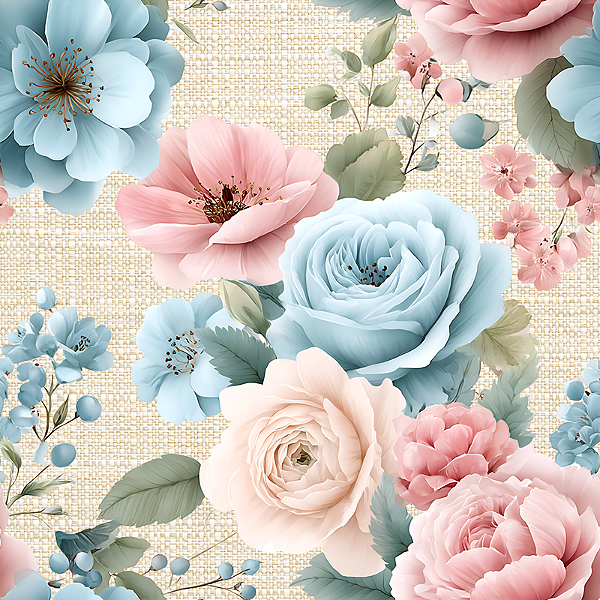 D2631 - Dri Arte Chick - Flor em Linho