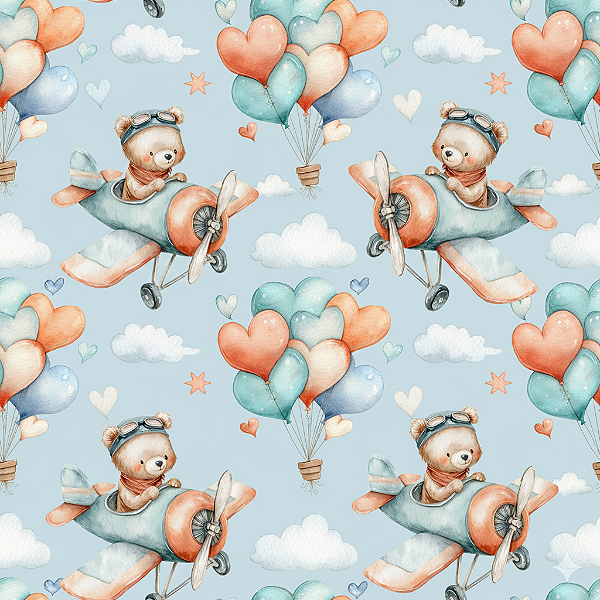 D2457 - Baby Bears Ursinhos Aviadores