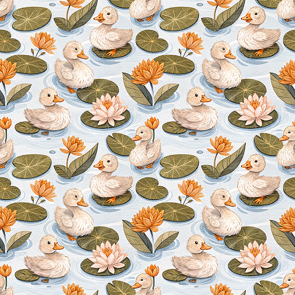 D2464 - Baby Duck Patinhos na Folha